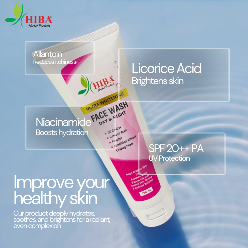 Hiba Herbal Ultra Whitening Face Wash