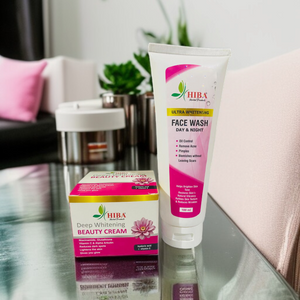 Hiba Herbal Whitening Cream and Face Wash